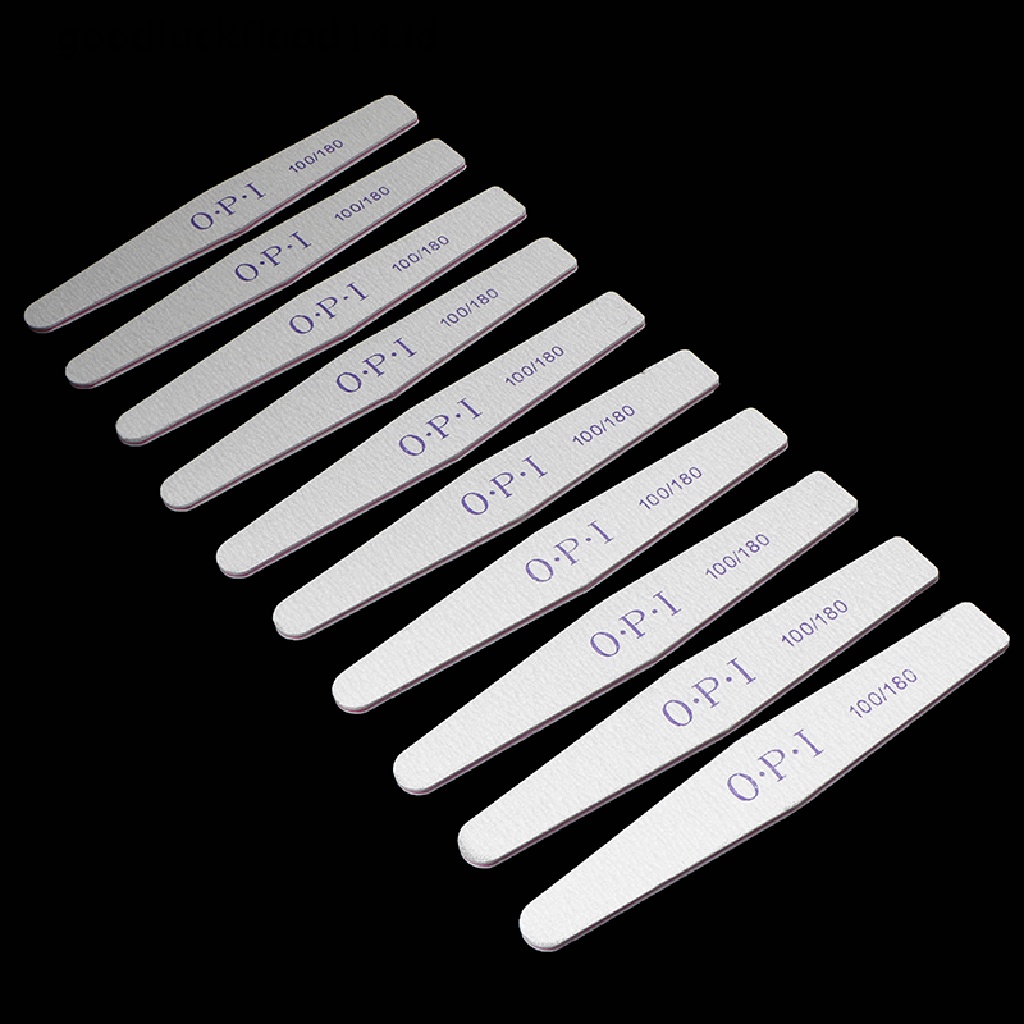 10 Pcs / Set Strip Kikir Poles Penghilang Cat Kuku Aksen Berlian