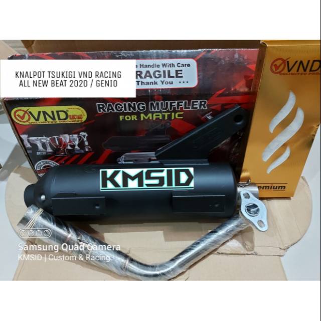Knalpot Tsukigi VND New Beat LED / Genio / All New Scoopy 2021-1