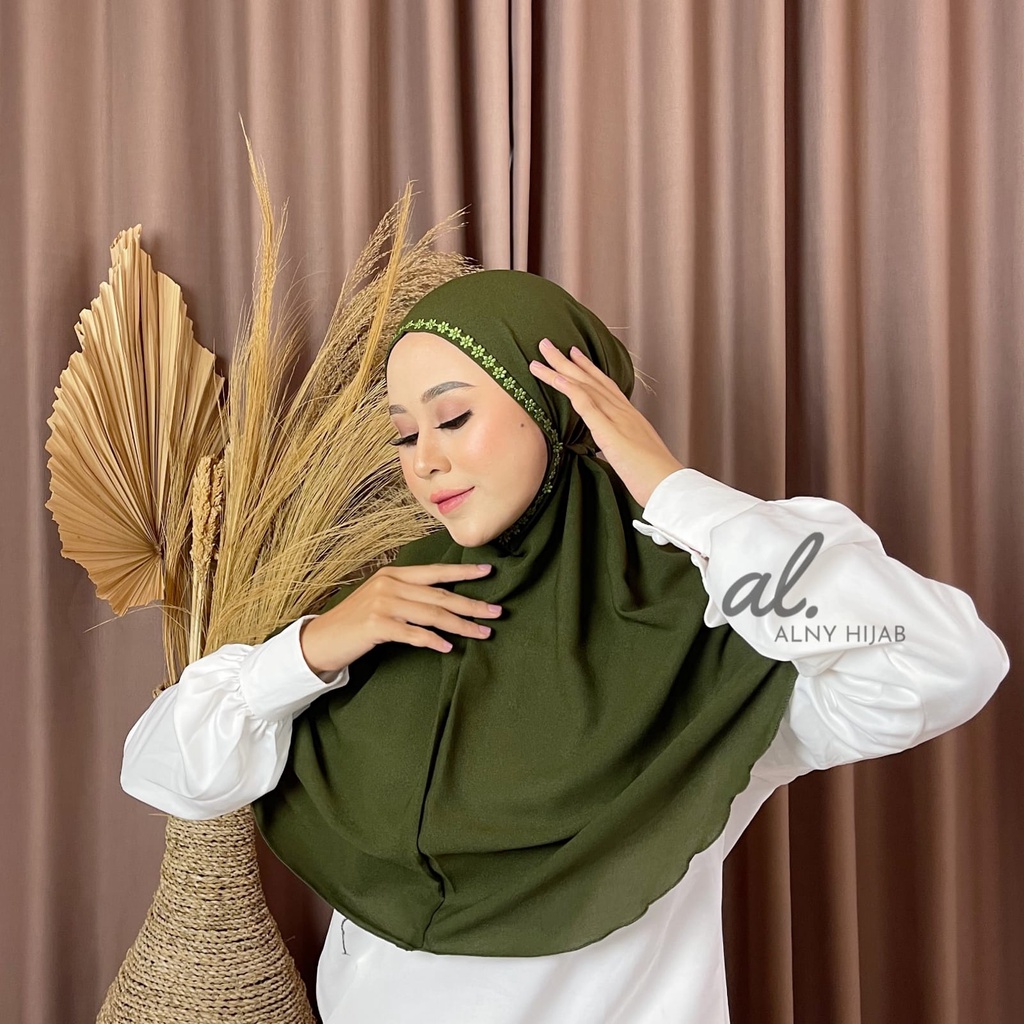 Alny Hijab - Bergo Melati / Bergo Maryam Renda Melati / Diamond