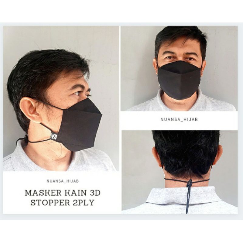 masker kain evolution 3ply / masker kain 3D / masker kain stopper