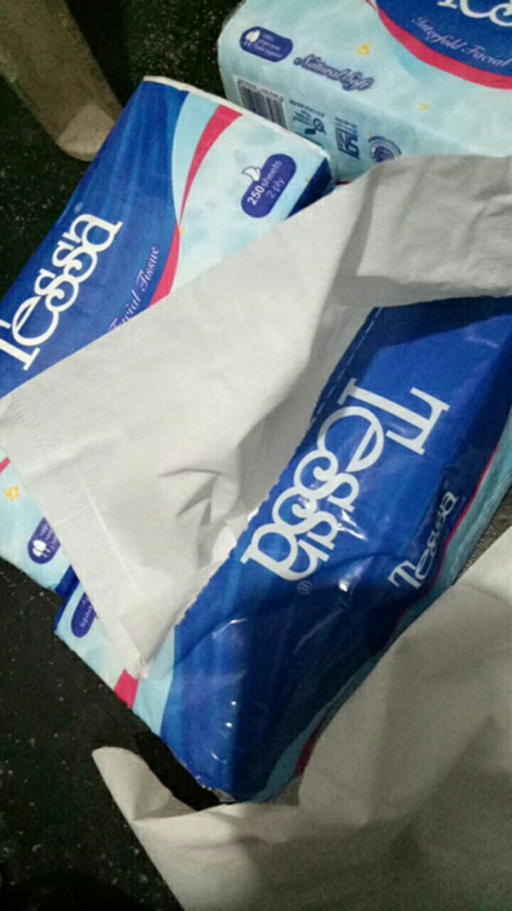 Tisu Wajah Tessa 250 Lembar 2ply Natural Soft Tissue