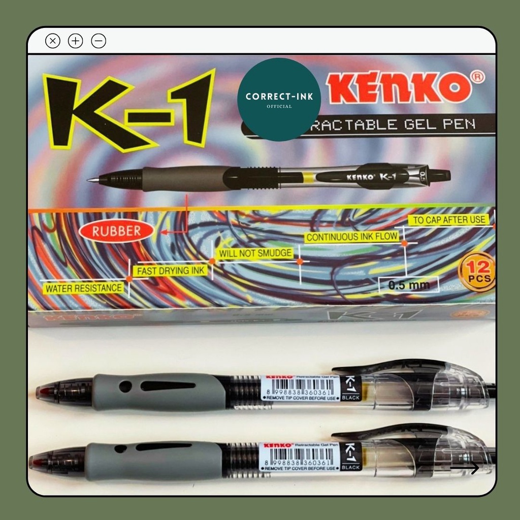 

Kenko Gel Pen Pulpen Warna Color K1 / PULPEN KENKO GEL