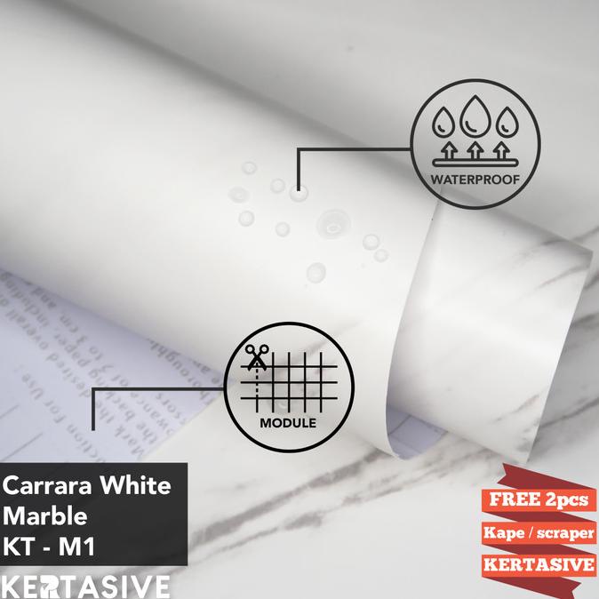 BISA COD Carrara White Marble KERTASIVE