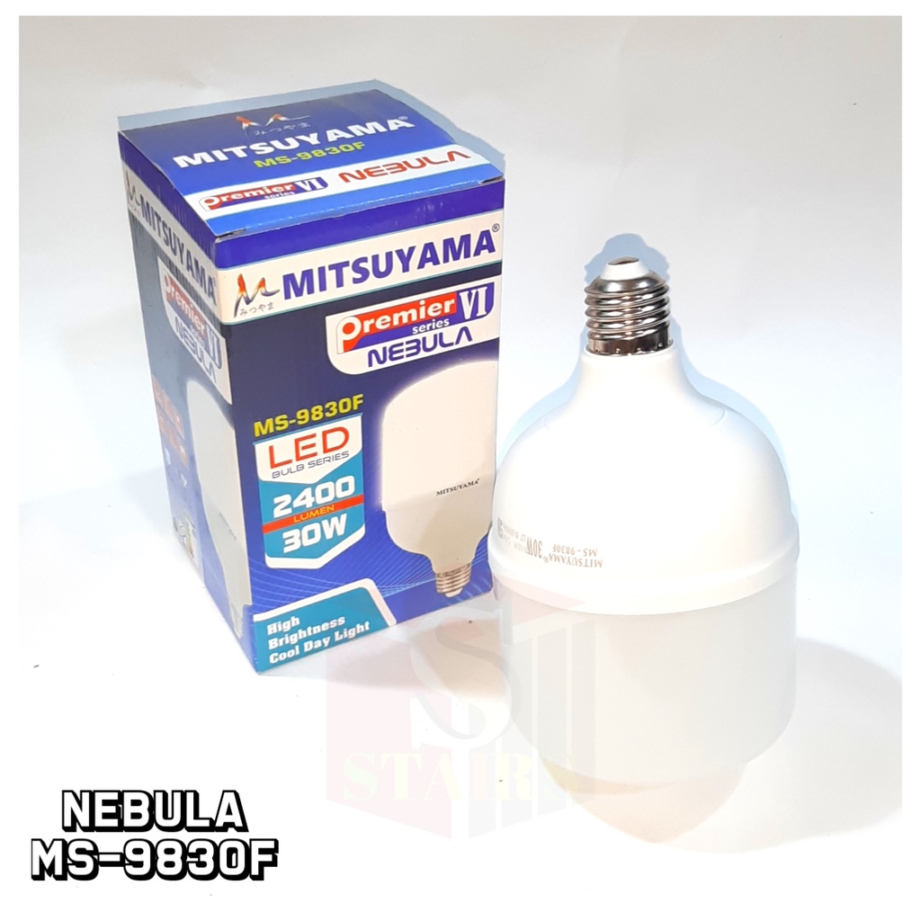 Bohlam Fitting LED Super Terang Mitsuyama Nebula 30 Watt Hemat Energy MS-9830F