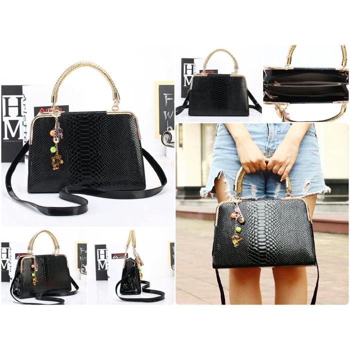 PROMO Tas Import Wanita Hand Bag Putih Rice Elegan Pesta 18102 Terlaris