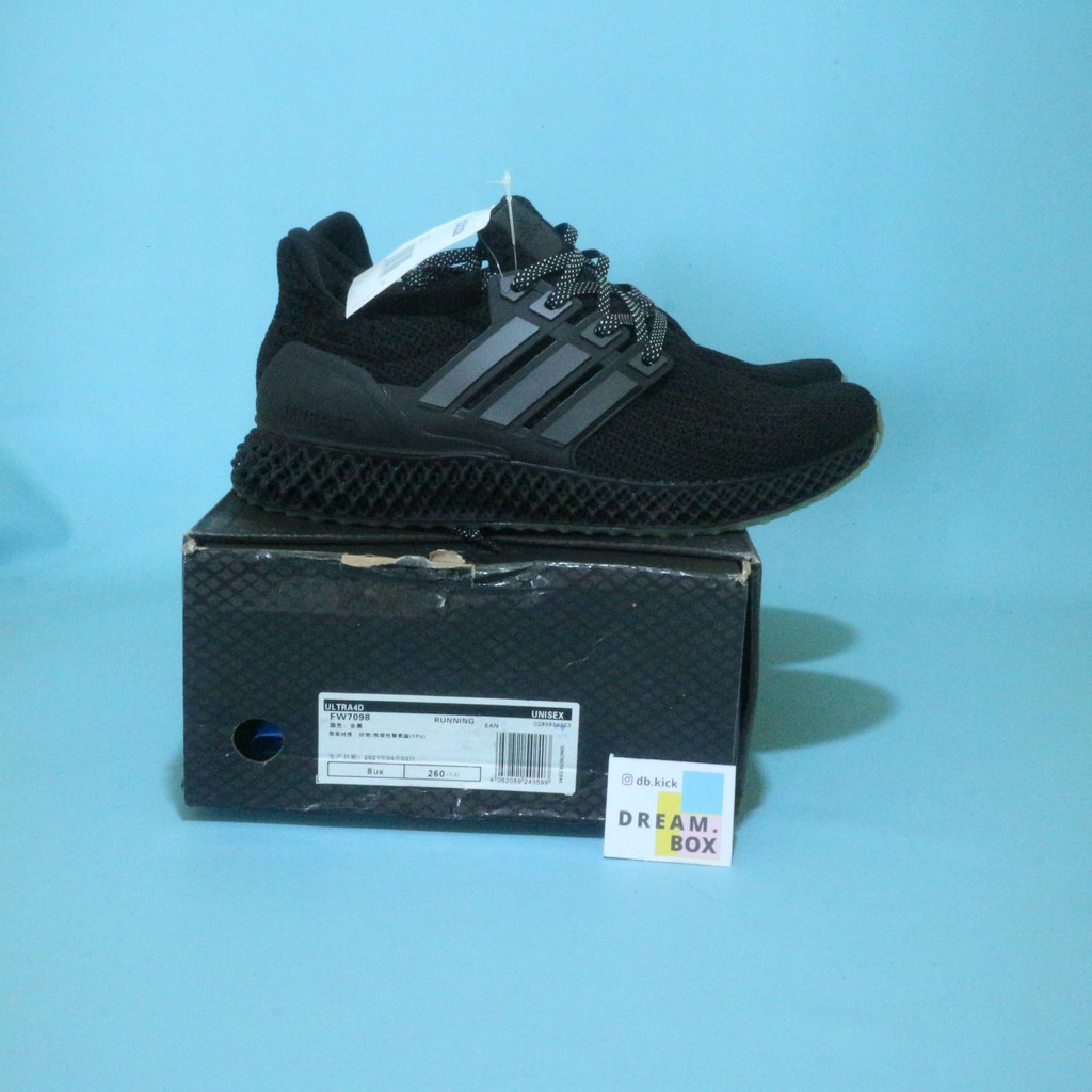 ADIDAS ULTRA 4D RUNNING ALL BLACK