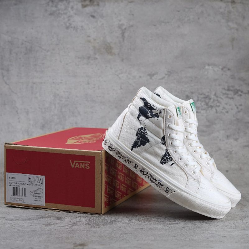 Vans SK8 Hi Save Our Planet White Black