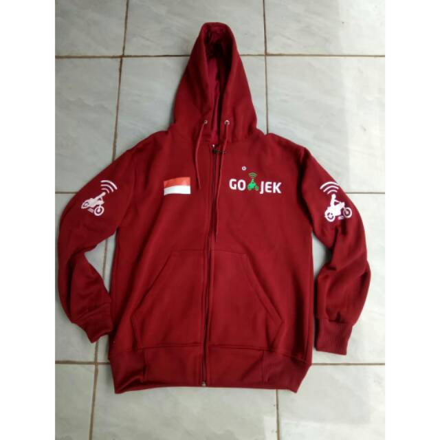 Sweater Hoodie Murah - Gojek merah