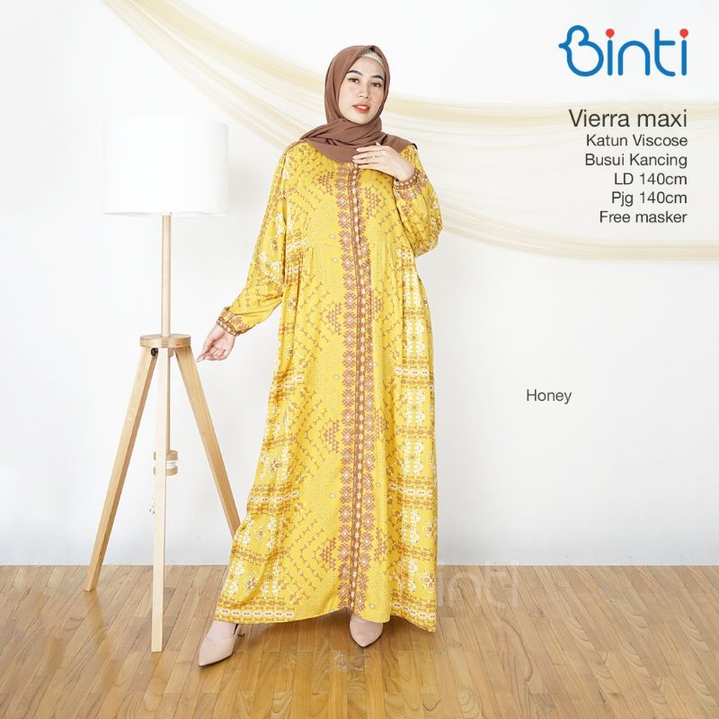 VIERRA FUNI GAMIS JUMBO LD 140 XXXXL ORI BINTI BAHAN ADEM-Honey ld 140