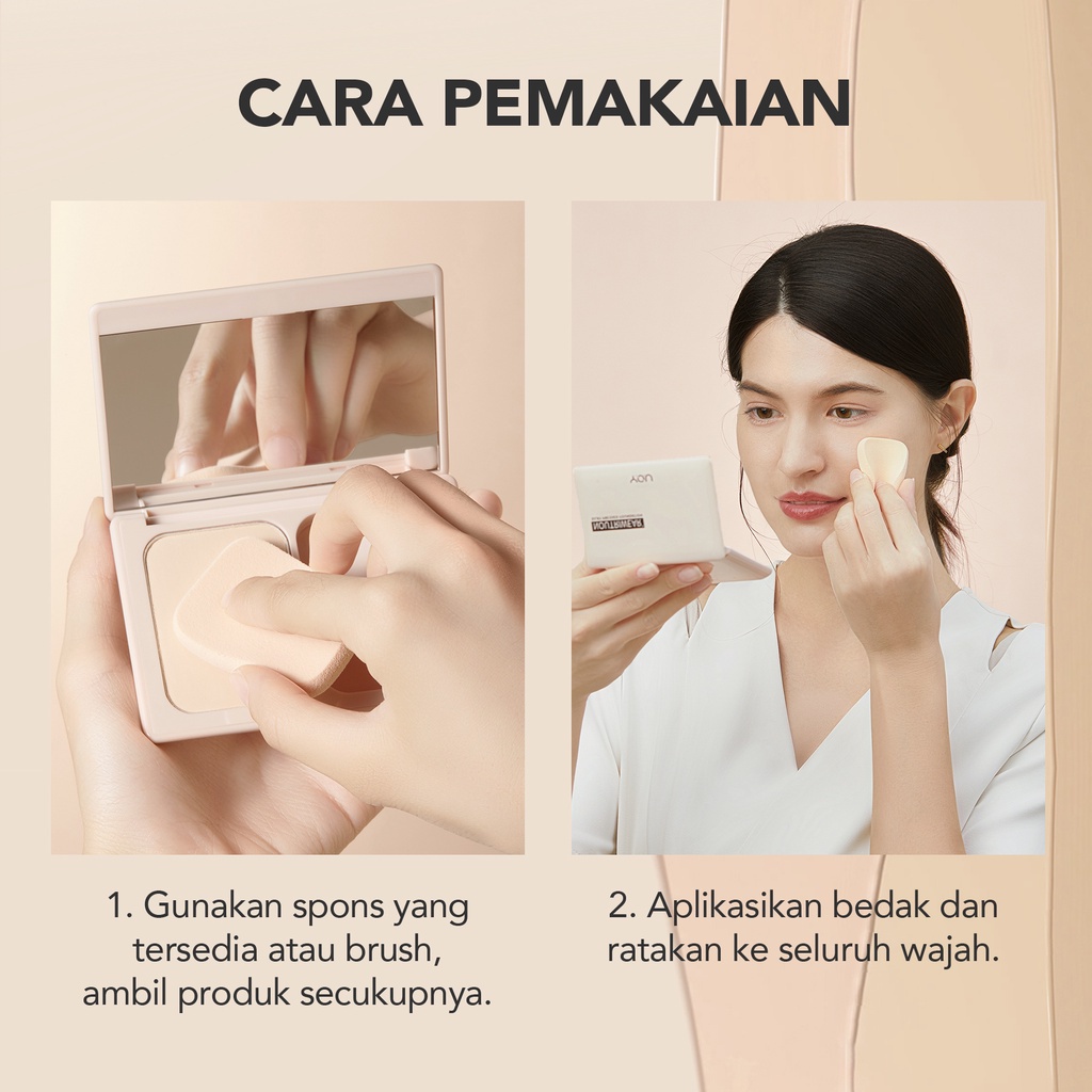 YOU NoutriWear+ Silky Pressed Foundation [Full Coverage | Oil Control &amp; Tahan Lama 24 Jam | Nourishing]