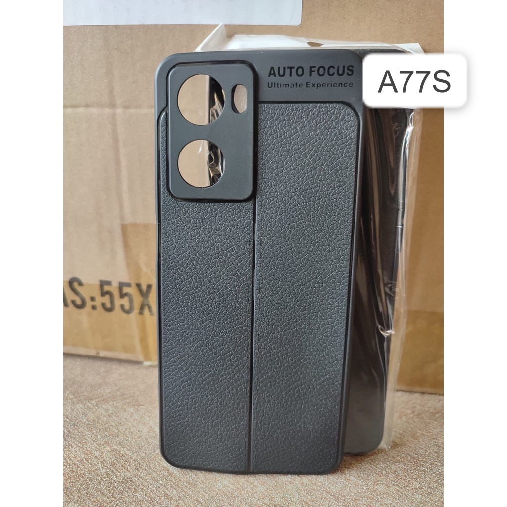 Auto Focus Oppo A57 4G 2022 / A5S / A7 / A77S Leather SoftCase Oppo A7 2018 AUTOFOCUS Oppo AX5s CPH1909 Motif Kulit Jeruk