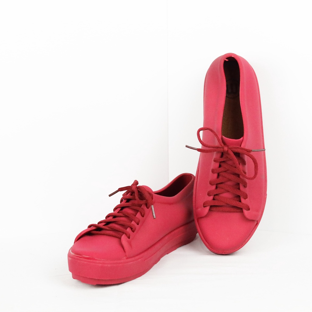 6.6 MEGA!! Sneakers Cewek WANITA SNEAKERS JELLY DOFF 6382-MERAH