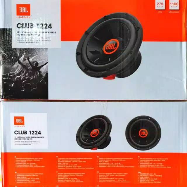 SUBWOFER JBL CLUB 12 INCH 1224 12" ORIGINAL