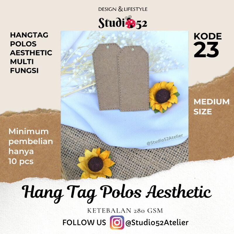 

Hang Tag Polos Aesthetic Multifungsi kode 23