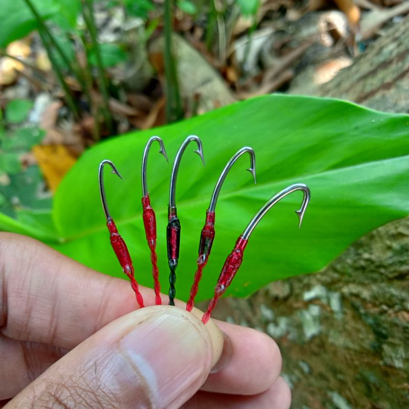 Paket Kail Urek Belut Model Prang Pancing Belut Kail Pancing Urek Belut Baja 1 Set Pancing Belut Mur