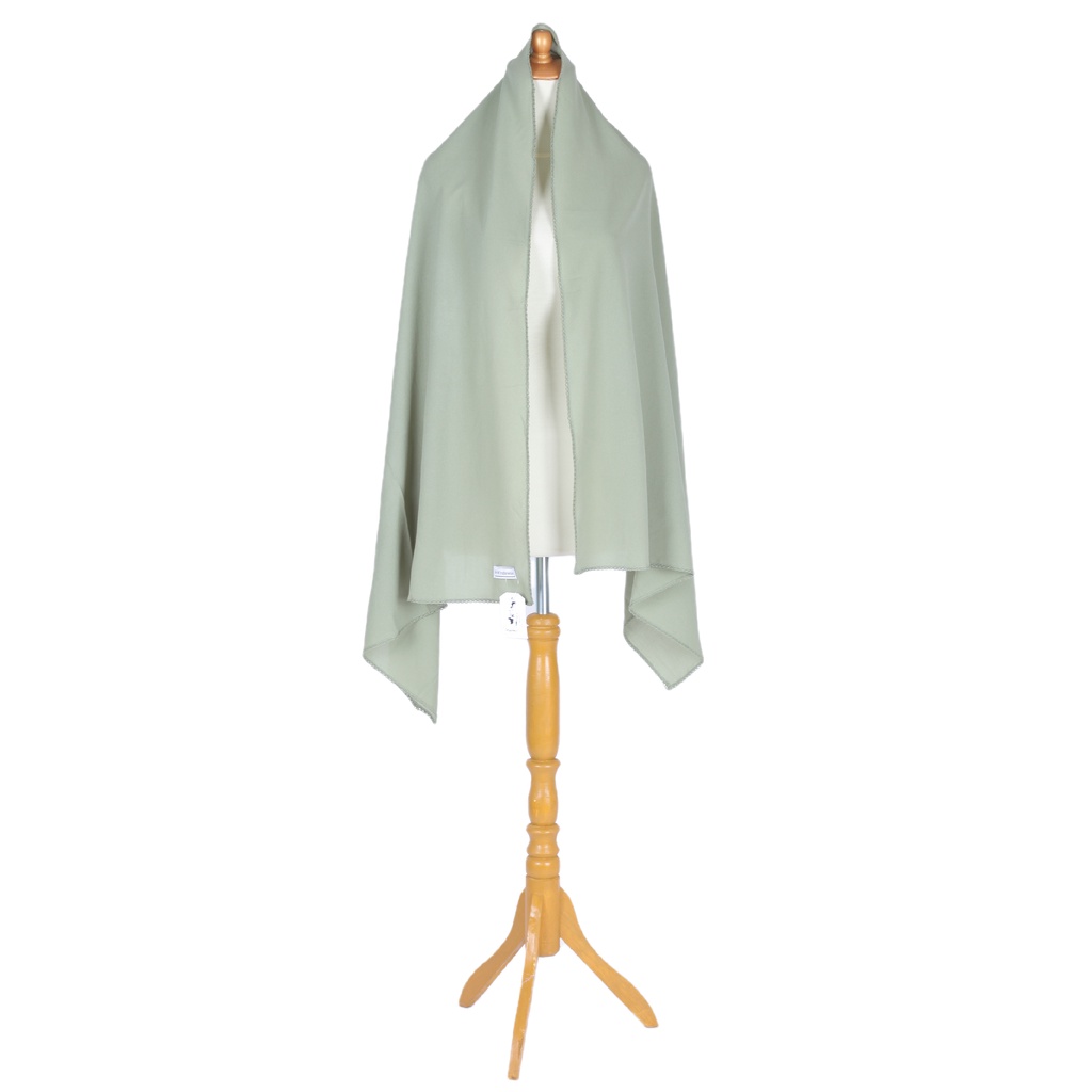 Pashmina Diamond Crochet - Tiara Shawl-Greentea