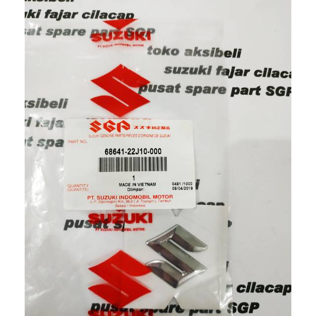Emblem Logo S Suzuki Address