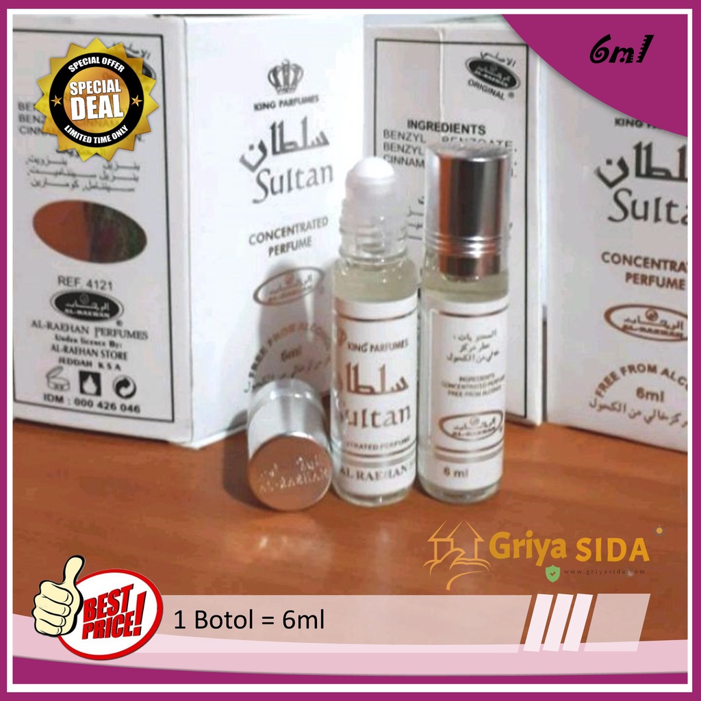 Parfum Sultan 6ml alraehan aroma sultan al raehan mirip al rehab parfum Harga grosir PROMO!!