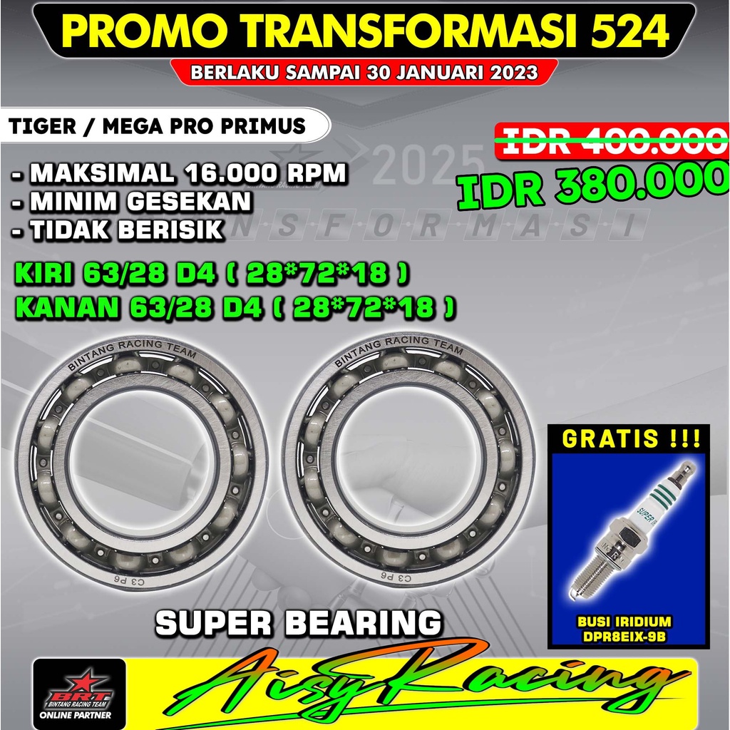 Bearing Laher Kruk As BRT TIGER GL PRO MEGAPRO LAMA PRIMUS