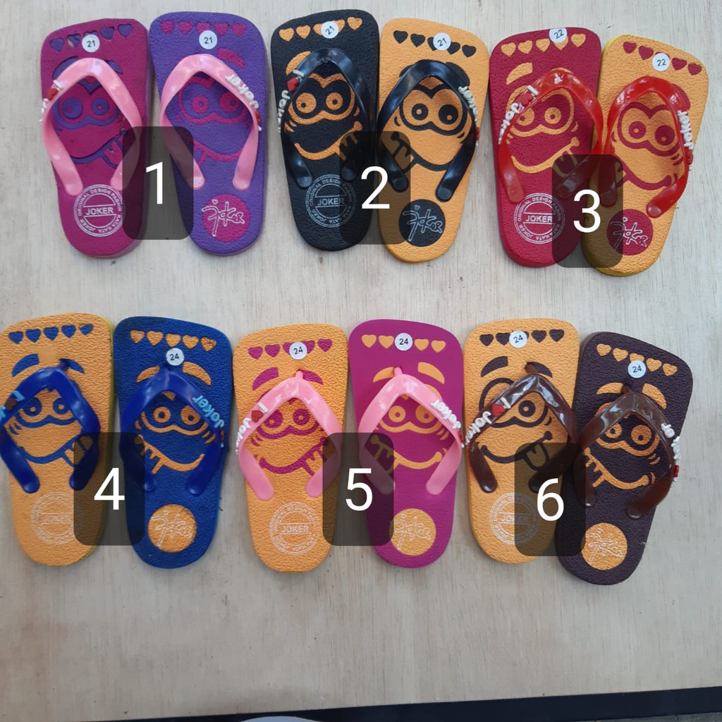 Sandal Jogja / Sandal Wisata / Sandal Oleh-Oleh Jogja (GAMBAR KARTUN) Anak-Anak
