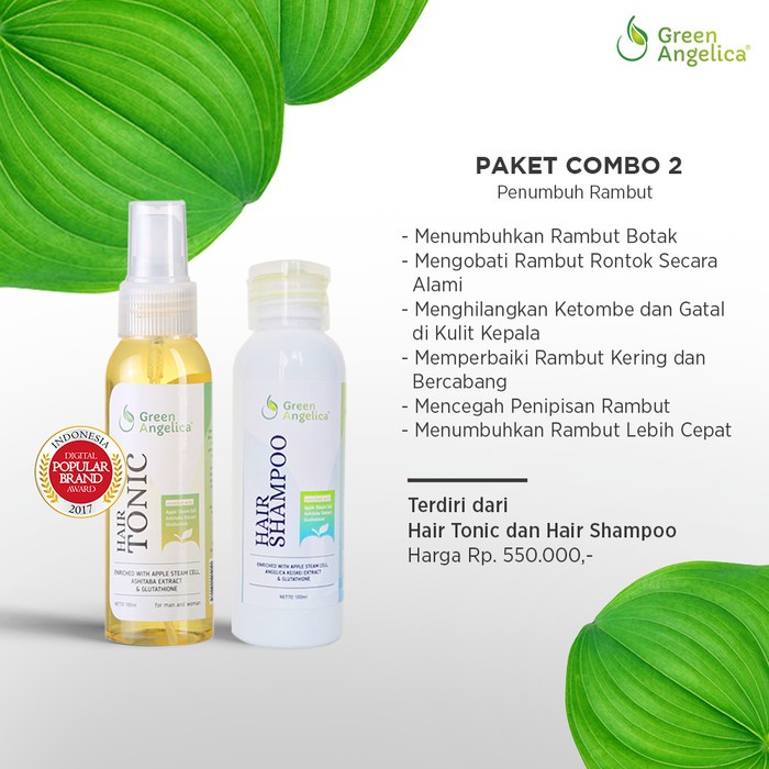 Paket Green Angelica Penipisan Rambut Ringan Obati Rambut Rontok