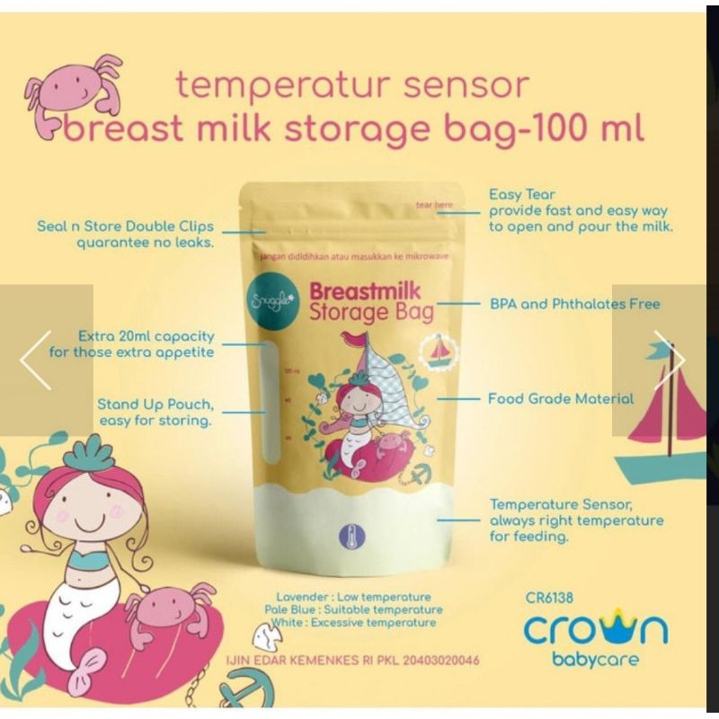 Crown Kantong Asi 100ml Bpa Free