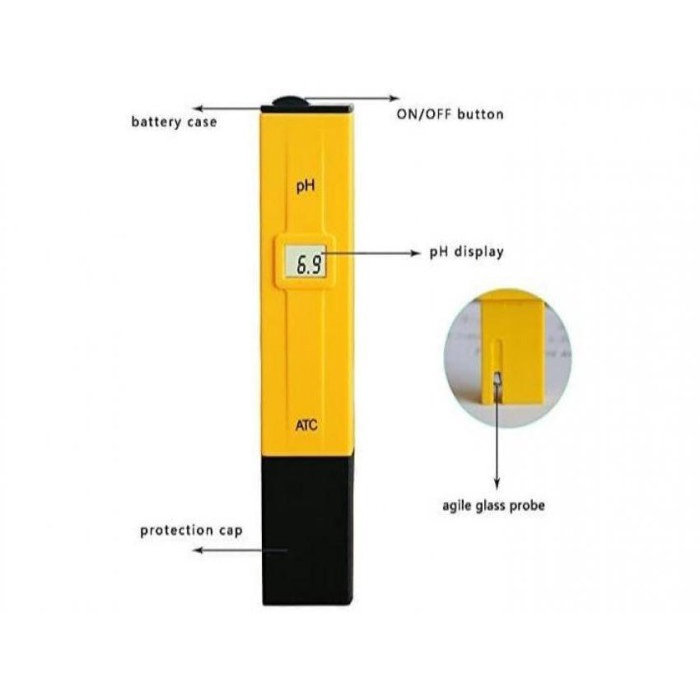 PH Meter PH Digital Tester PH Ukur Alat Pengukur Keasaman Cairan Air -