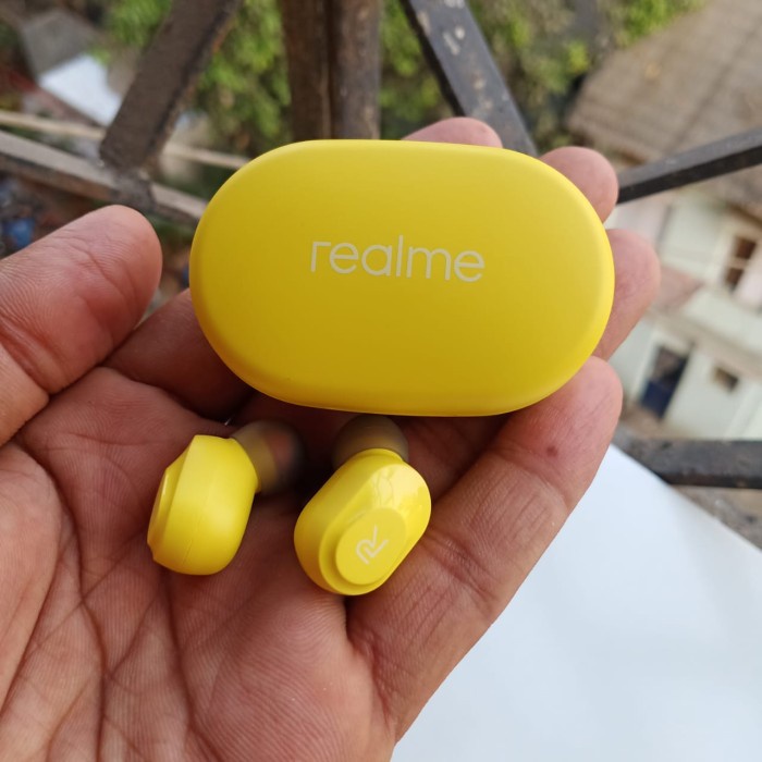 Headset Bluetooth Realme Buds Plus Wireless LED Touch TWS Pure Bass Real Sound