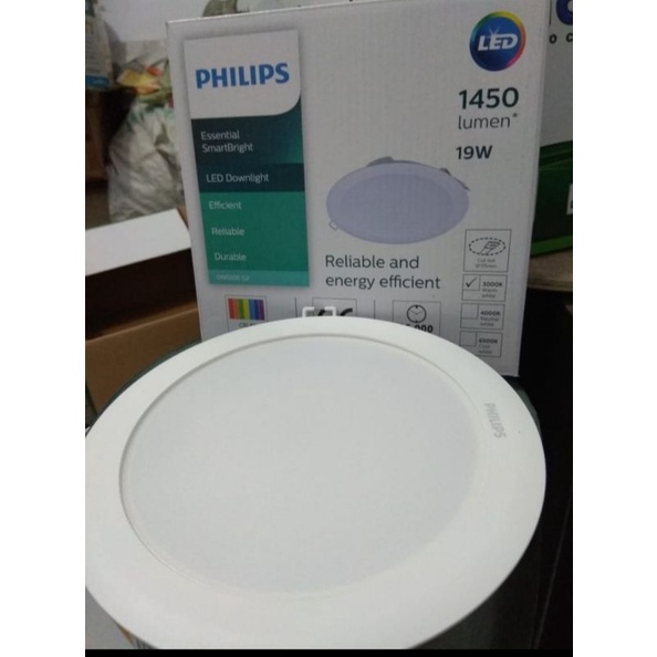 Lampu Downlight LED Philips 19W DN020B Warm White Kuning Bulat