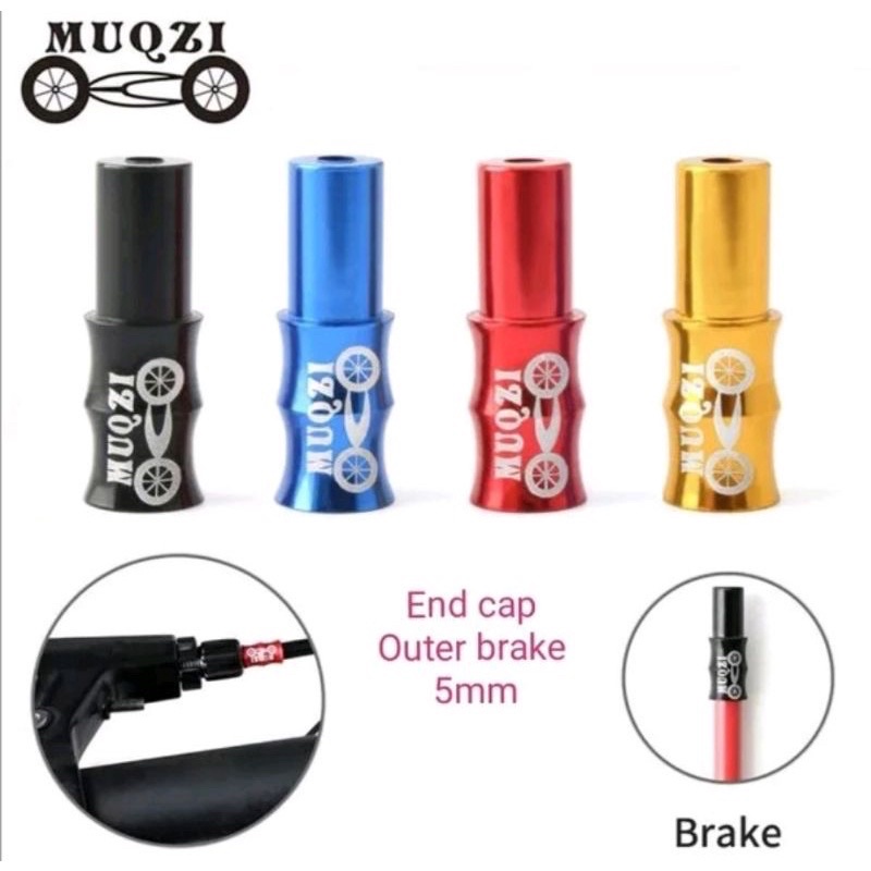 END CAP Shifter 4 mm &amp; Brake 5 mm MUQZI Rem Penutup Ujung Kabel Rem Sepeda