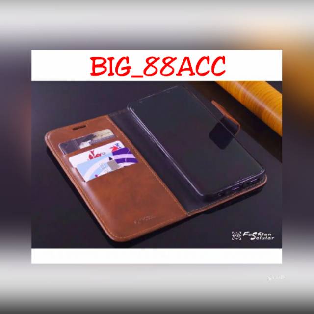 flip cover Xperia Sony XA1 - Wallet leather case kulit