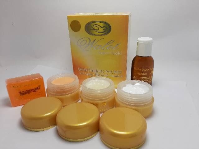 PAKET CREAM PEMUTIH WALET SUPER GOLD 5in1