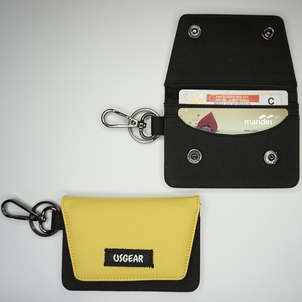 Dompet STNK E-TOLL SIM Mobil Motor Gantungan Kunci STNK - Kuning Hitam UGDA0011