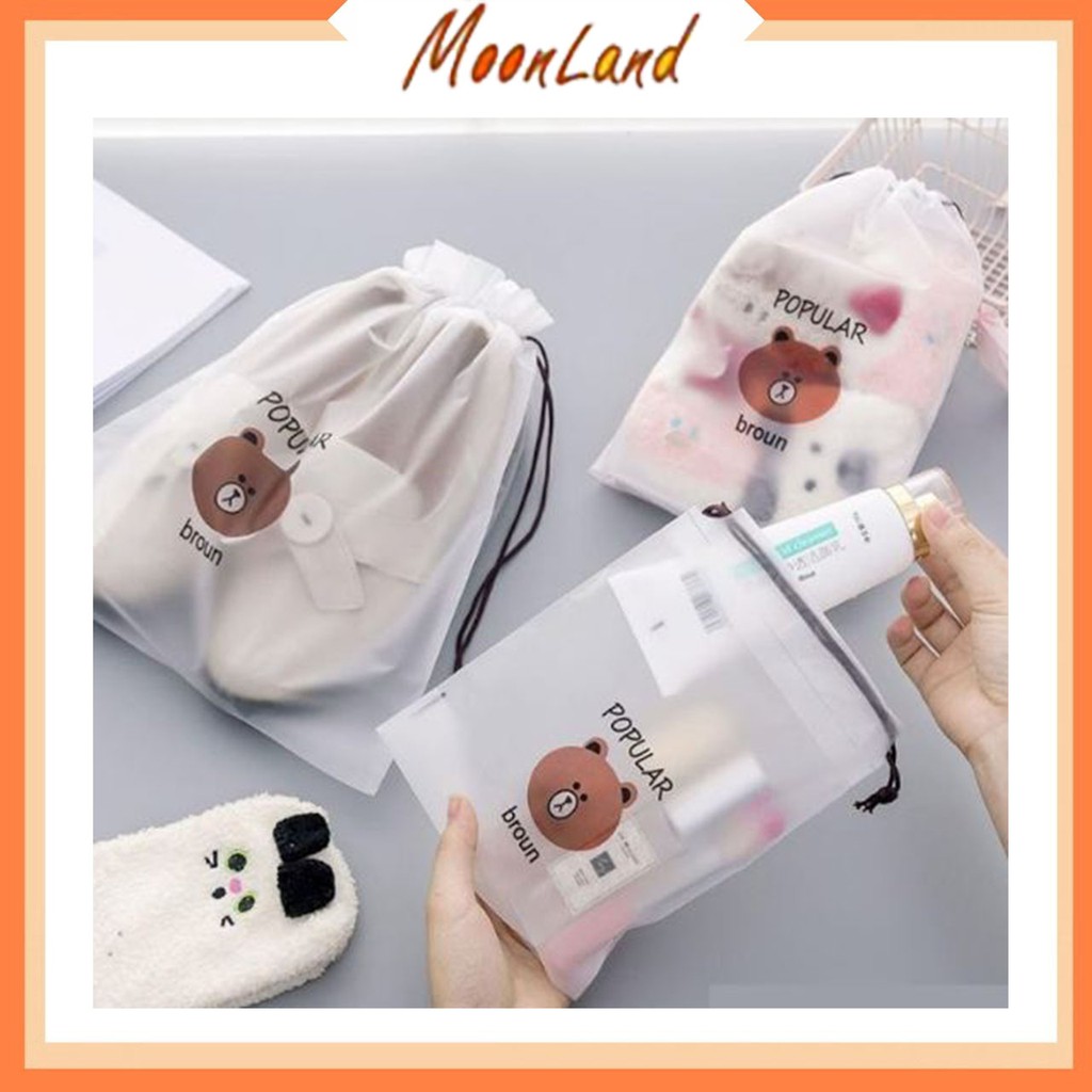 MoonLand 235 Travel Organizer bag Kosmetik Makeup Make up Anti Air Pouch HP Wanita Import