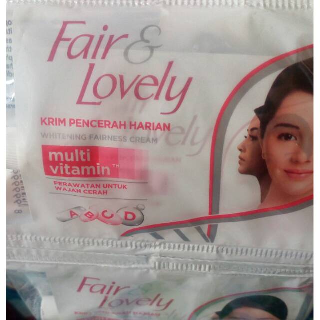 Fair & lovely cream sachet