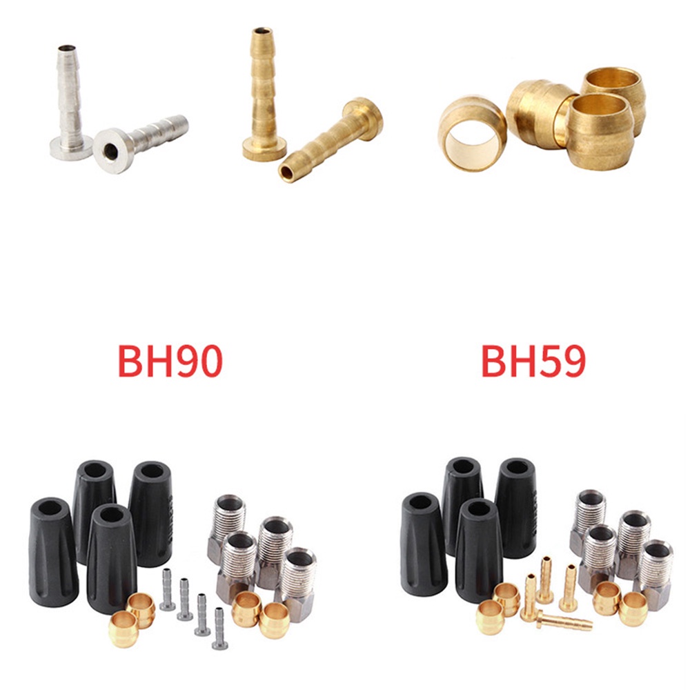 REBUY MTB BH90/BH59 Mountain Bike Oil Brake Accessories Oil Needle Olive Head Suit Hydraulic Disc Pressing Ring CNC Bicycle Tubing Pipe