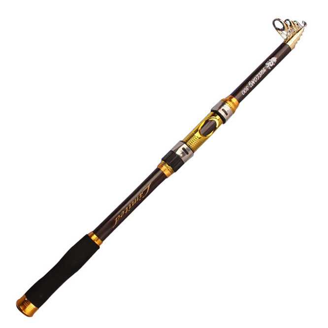 Joran Pancing Antena Portable Telescopic Carbon Fiber Tongkat Pancing Professional Penangkap Ikan Laut Berkualitas