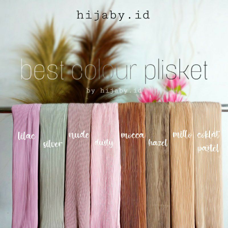 kerudung pasmina plisket / kerudung pasmina