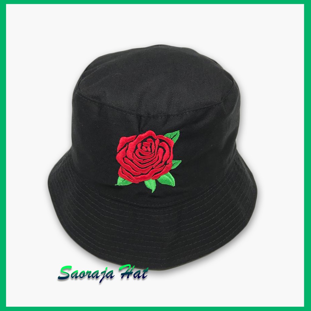 TOPI BUCKET HAT BORDIR / BUCKET LIST HIGH QUALITY