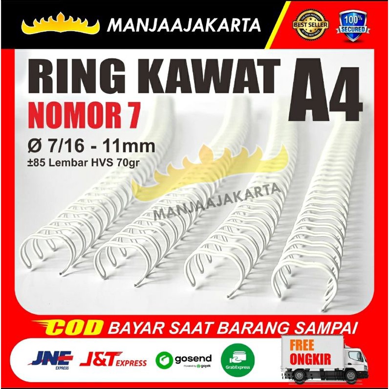 

Kawat Spiral A4 7/16 putih Spiral Kawat 7 per 16 putih A4 Ring Kawat Nomor 7 Kawat Spiral Ring Kawat Jilid buku Wire A4 Kawat Kalender Meja Jilid Buku Notebook Ring Kawat A4 Double wire binder buku Kawat Kalender Binder Notebook