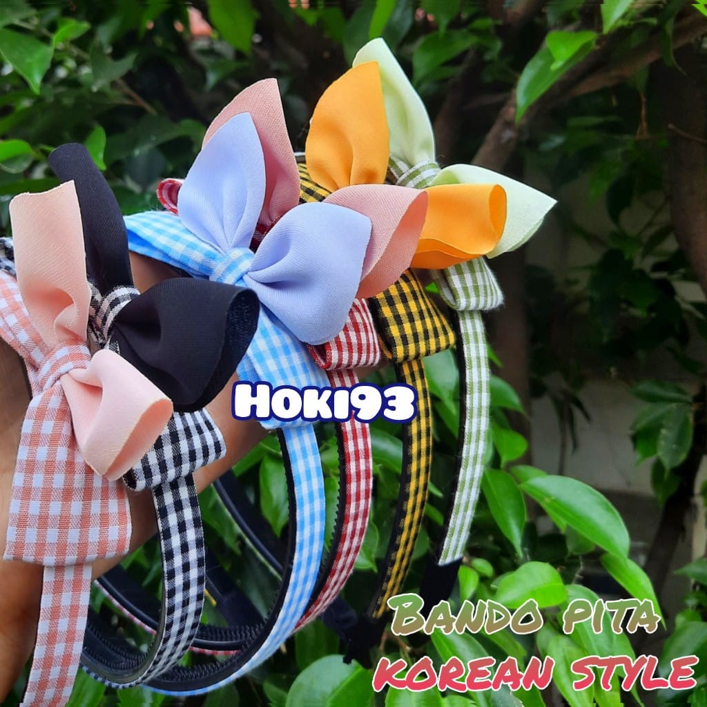 BANDO PITA korean style Bando Lucu motif square pattern