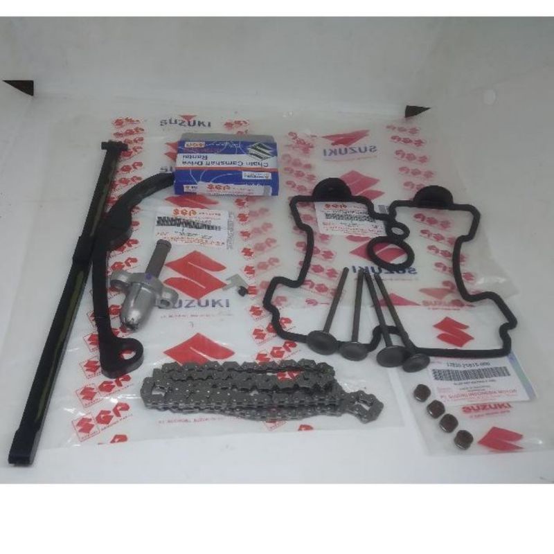 PAKET SERVIS RANTE KETENG +TONJOKAN +LIDAH+ORING HEAD+PAYUNG KLEP+SIL KLEP SARTIA FU KARBU (KUMPLIT)