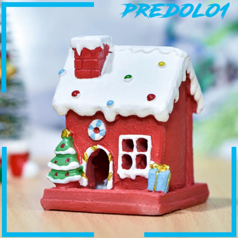 (Predolo1) Patung Kecil Desain Desa Natal Untuk Dekorasi Meja