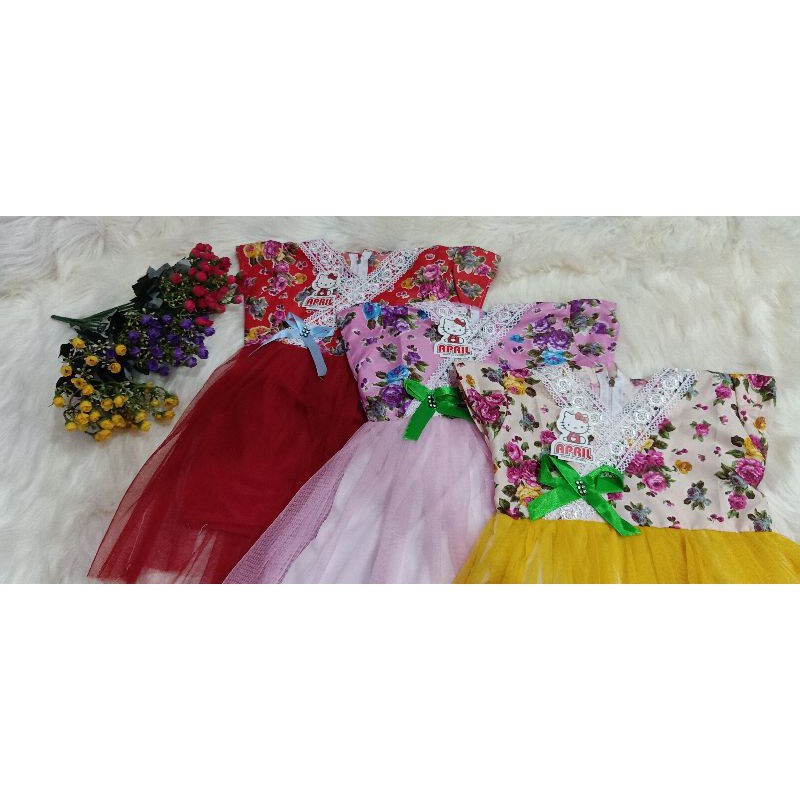 Dress anak motif jepang kimono 2 tahun