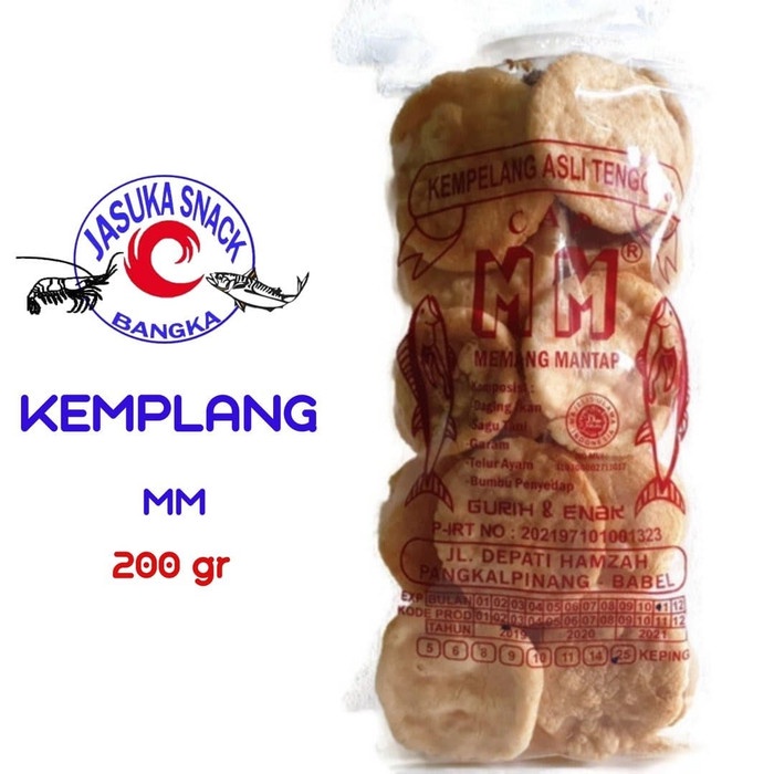 

MURAH kerupuk kemplang Panggang Cap MM 200gr (Besar) / Makanan Khas Bangka
