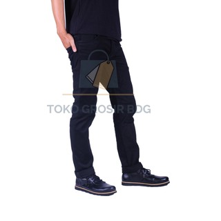  Celana  Jeans  Pria Skinny Hitam Celana  Jeans  Cowok Celana  