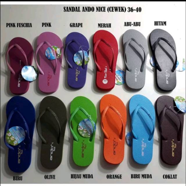 Ando Nice - Sandal Jepit Wanita - Sandal Ando