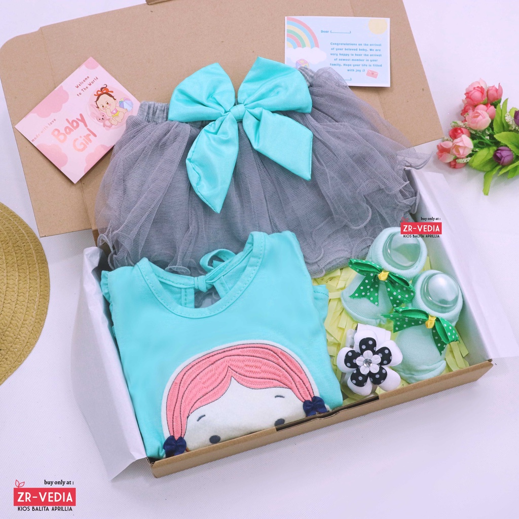 [SWEETIE] Hampers Set Baby Girl 3-18 Month / Hadiah Kado Lahiran Perempuan Baby Dres New Born Bulan