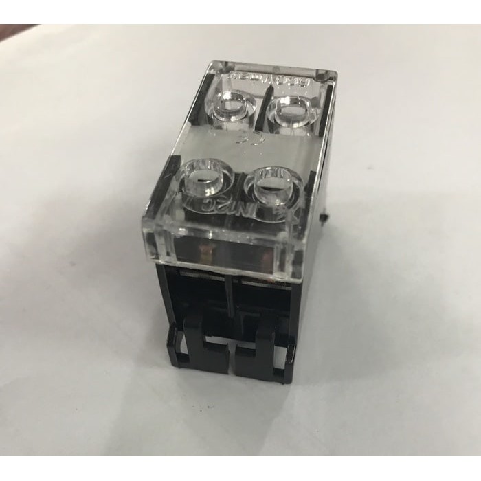 Terminal Block / Terminal Blok IN 12BK / 20A 2 Pole / T Blok 20 Ampere 2 Pole IN 12 BK