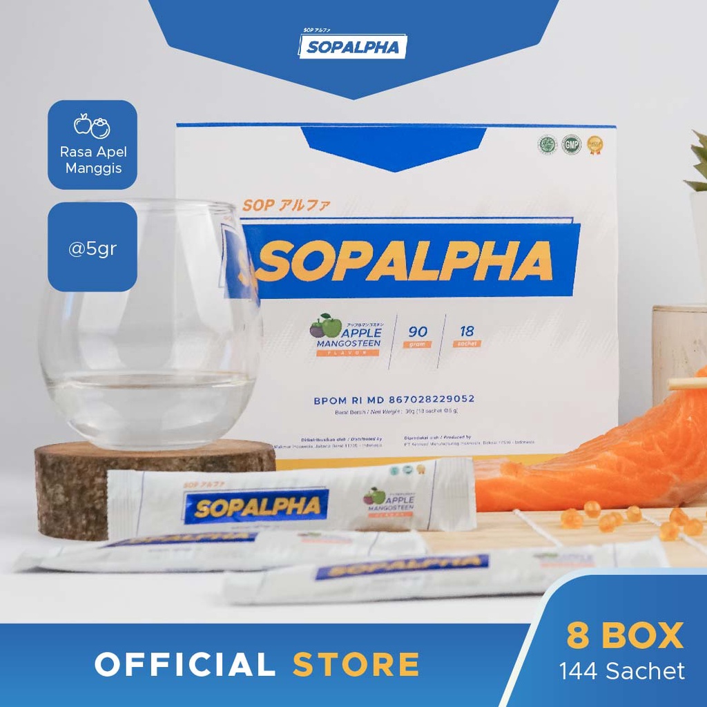 SOPALPHA - Rasa Apel Manggis 8 Box